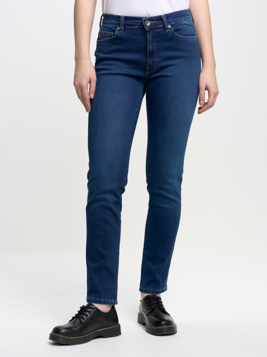Dámske nohavice slim jeans ROSE STRAIGHT 358
